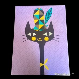 Modern Kitty canvas art designed by Amy Blay